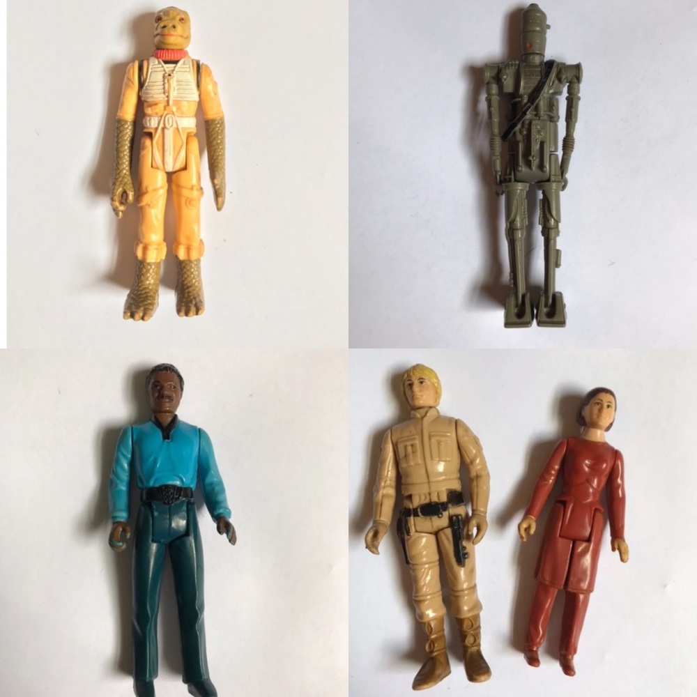 1980s Bespin Star Wars Kenner Figures Set Of 5